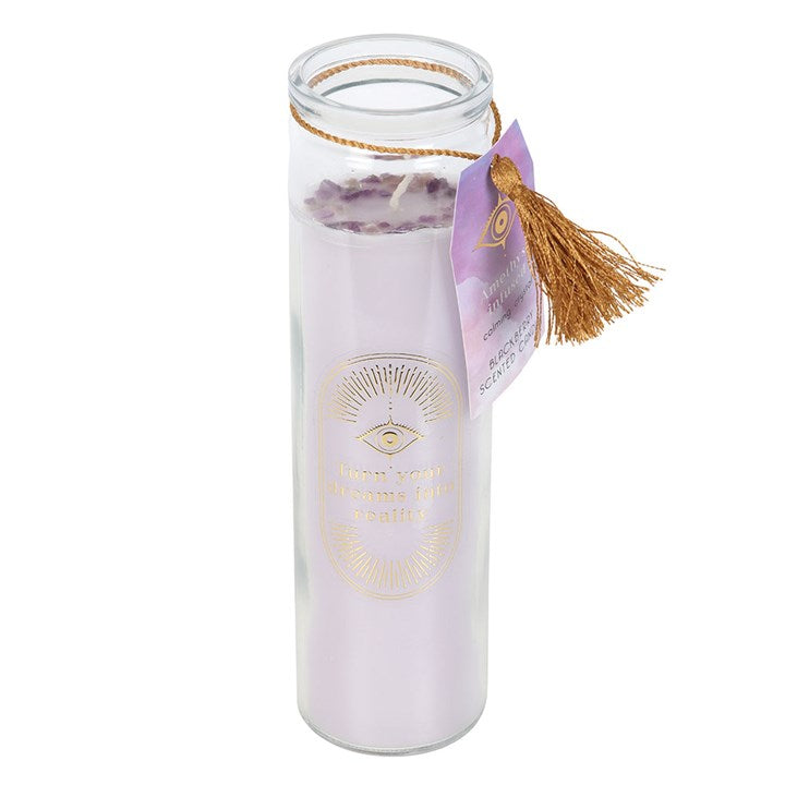 Blackberry & Amethyst Tube Candle – Calm Clarity for Dream Manifestation