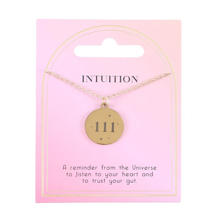 111 Angel Number Intuition Necklace – Align with Synchronicity and Inner Knowing