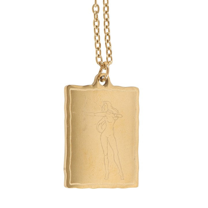 Athena Goddess Talisman Necklace – Wisdom, Strategy, and Inner Strength