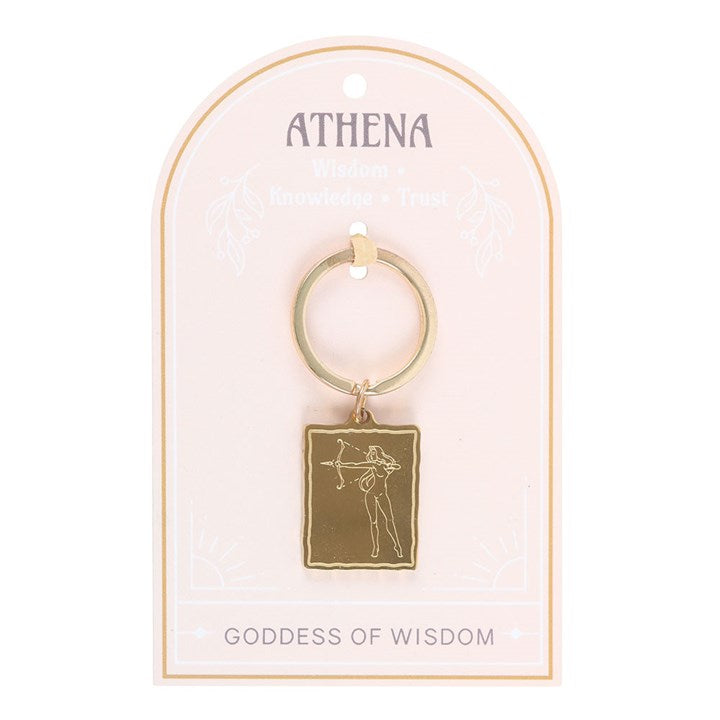 Athena Goddess Talisman Keyring – Wisdom That Walks With You