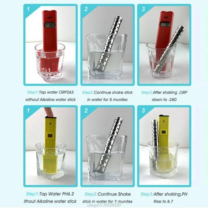 Portable Alkaline Water Filter Stick – Hydrogen Mineral Ionizer for pH Balance & Purification