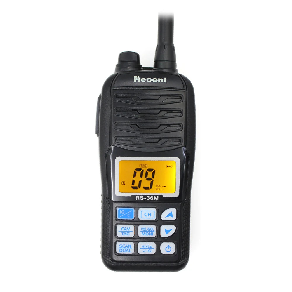 RS-36M VHF Marine Radio – IP67 Waterproof Floating Handheld Walkie-Talkie