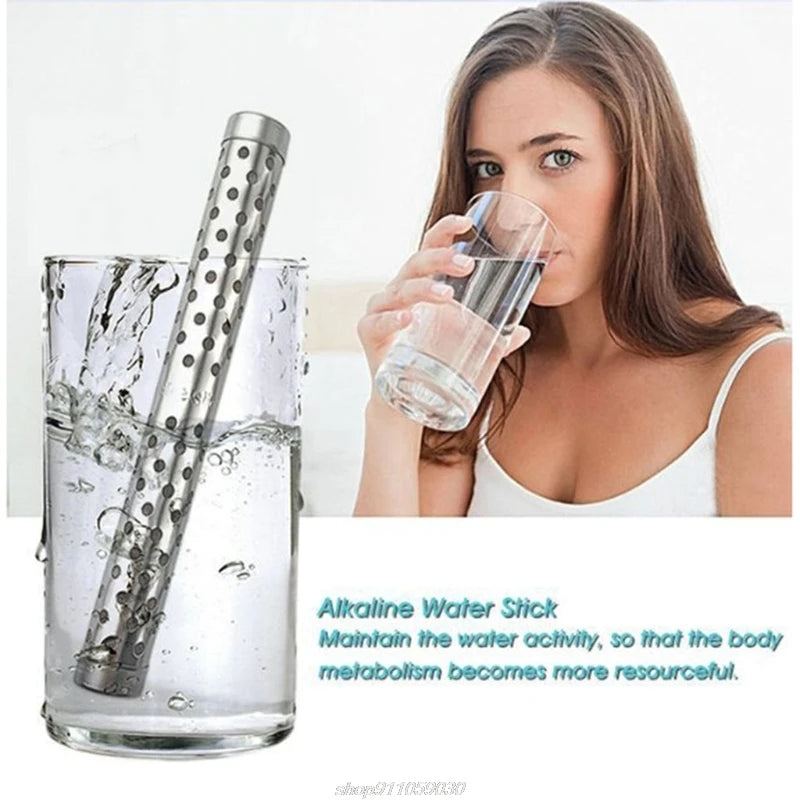 Portable Alkaline Water Filter Stick – Hydrogen Mineral Ionizer for pH Balance & Purification