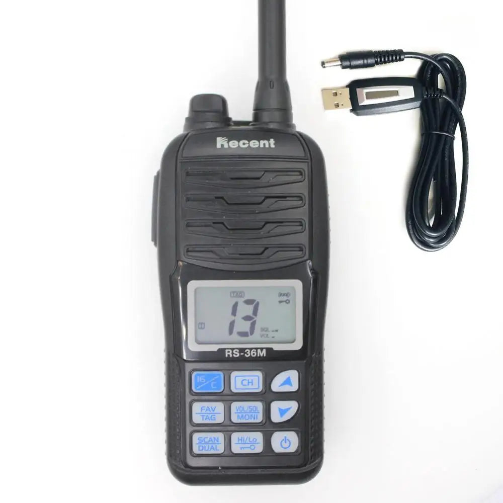 RS-36M VHF Marine Radio – IP67 Waterproof Floating Handheld Walkie-Talkie