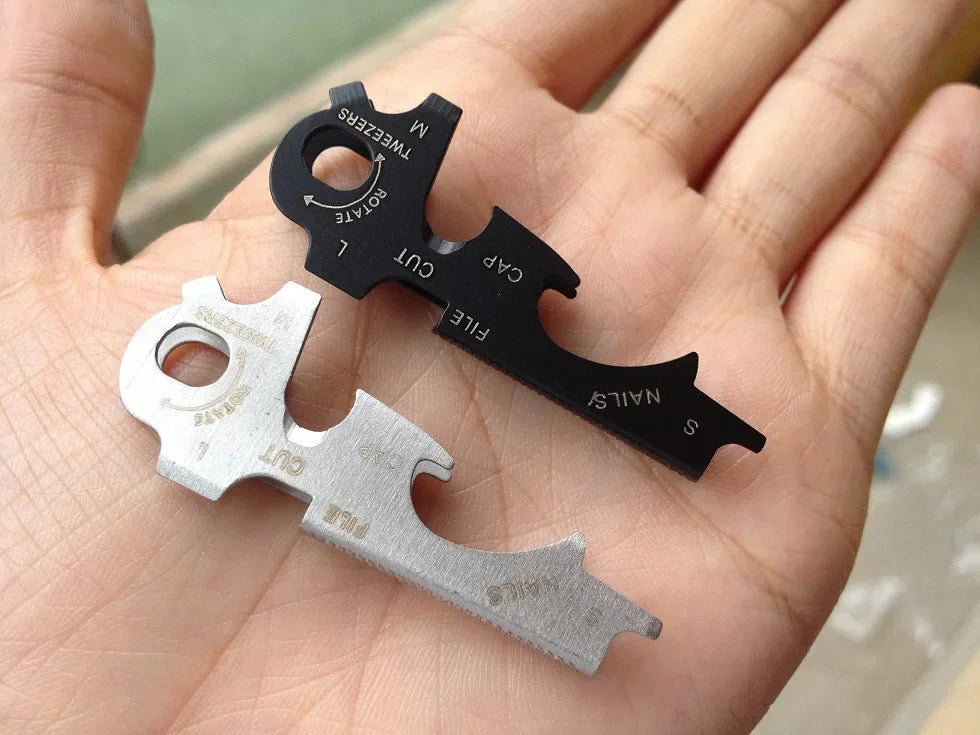 8-in-1 Stainless Steel EDC Multi-Tool Keychain