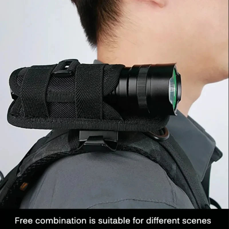 360° Tactical Flashlight Clip-on Pouch