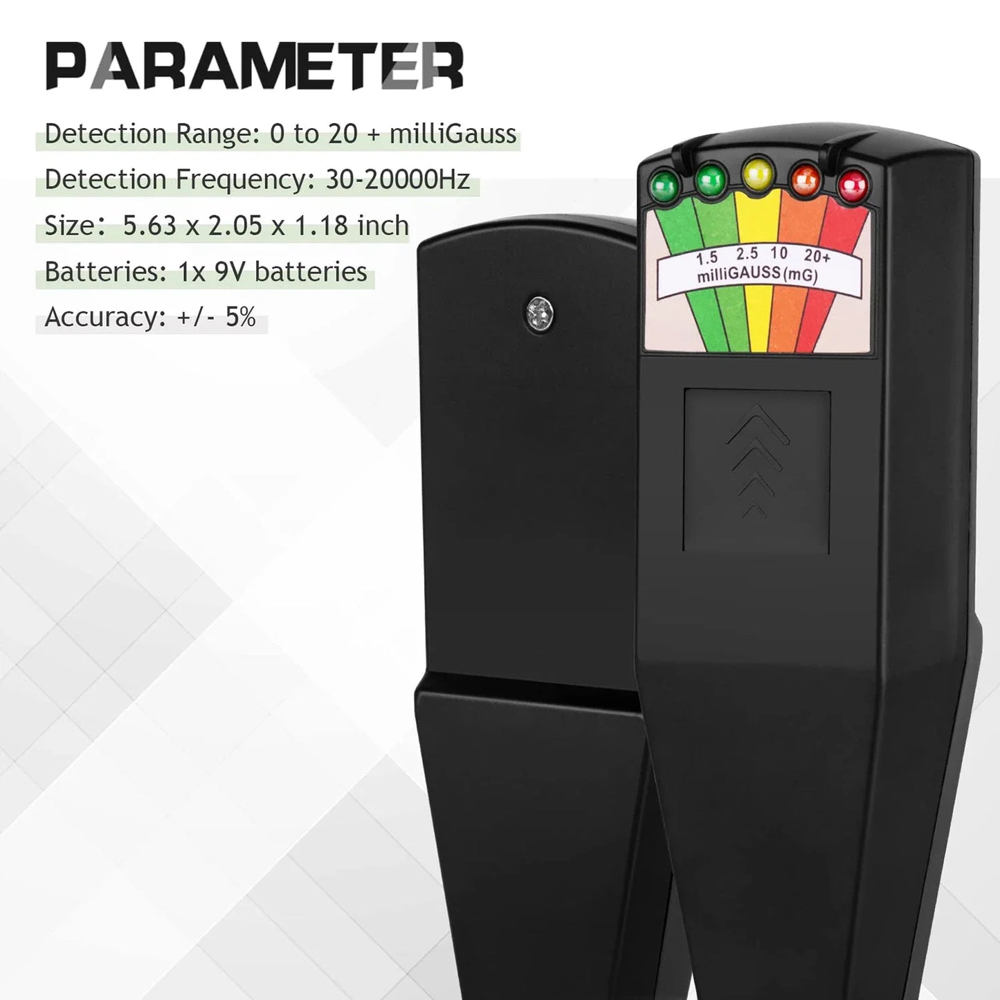 5-LED EMF Meter – Professional Magnetic Field Detector for Ghost Hunting & Paranormal Research