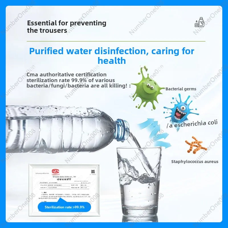 RFID-Safe™ Water Purification Tablets – Emergency Survival Pack (50L Capacity)