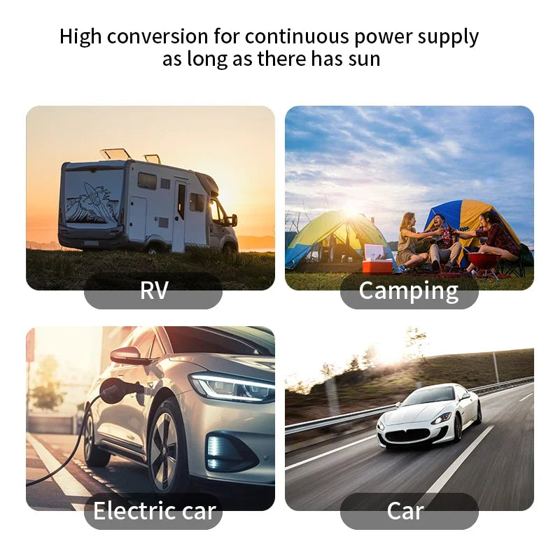 ☀️ 1200W Solar Panel Charger – 12V Dual USB with Optional 10A–100A Controller
