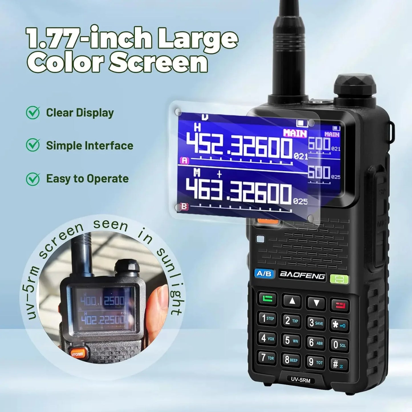 📡 BAOFENG UV-5RM 10W Handheld Multi-Band Ham Radio