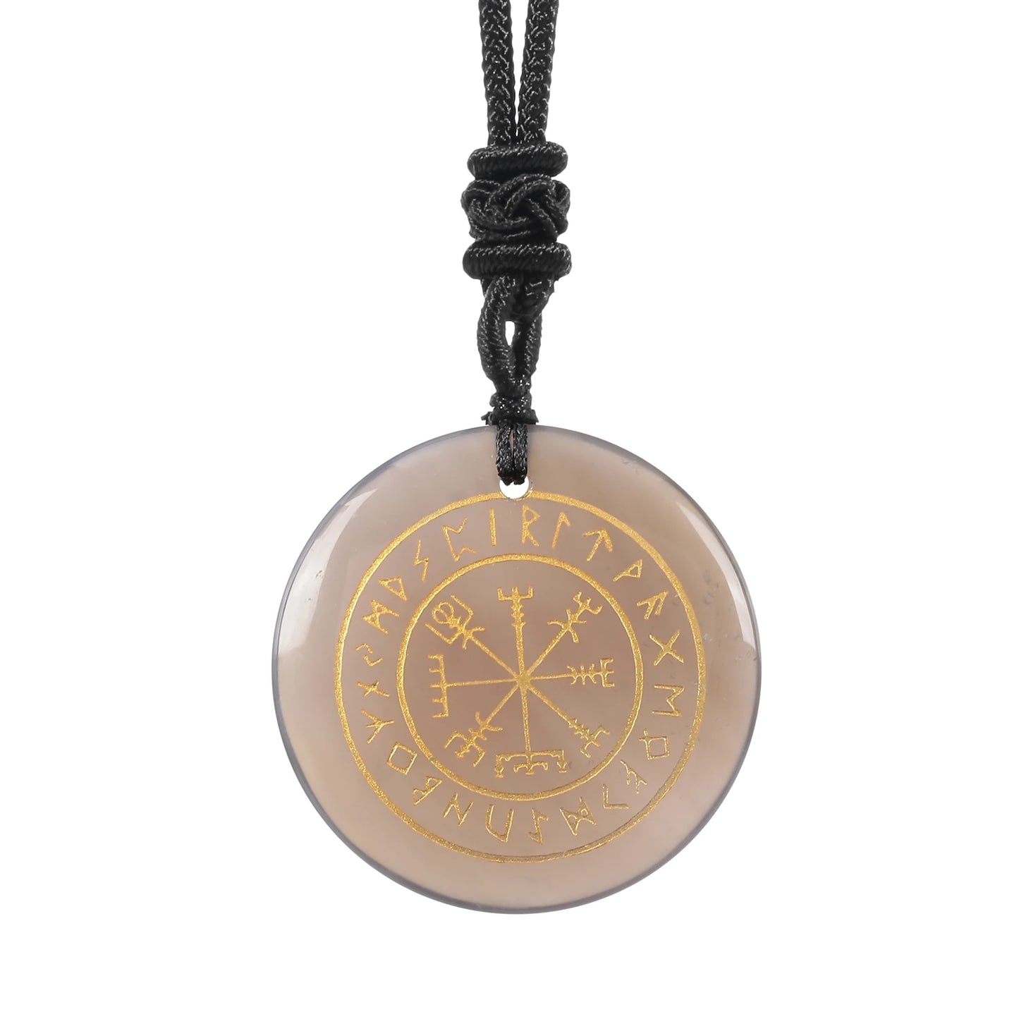 Vegvisir Rune Pendant | The Viking's Crystal Compass