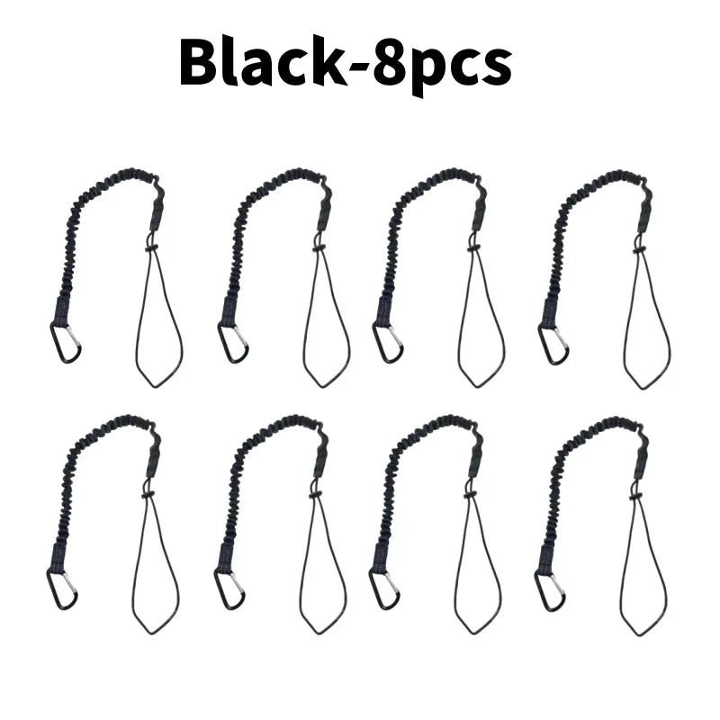 Anti-Fall Safety Bungee Lanyard with Carabiner – Urban Survival & Climbing Security Tool