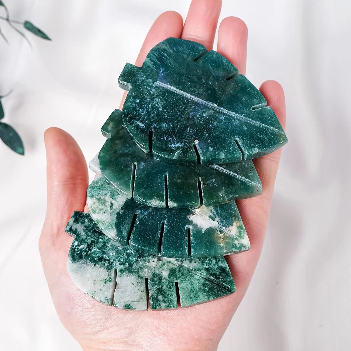 ✧ Moss Agate Leaf | The Evergreen Covenant