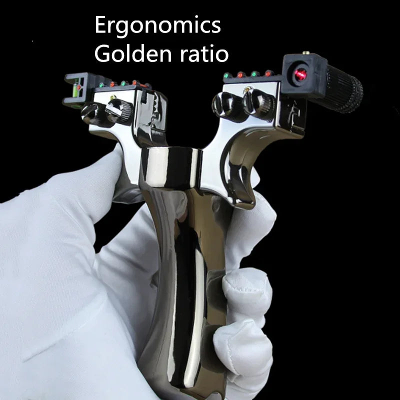 π― Tactical Laser Slingshot with Spirit Level