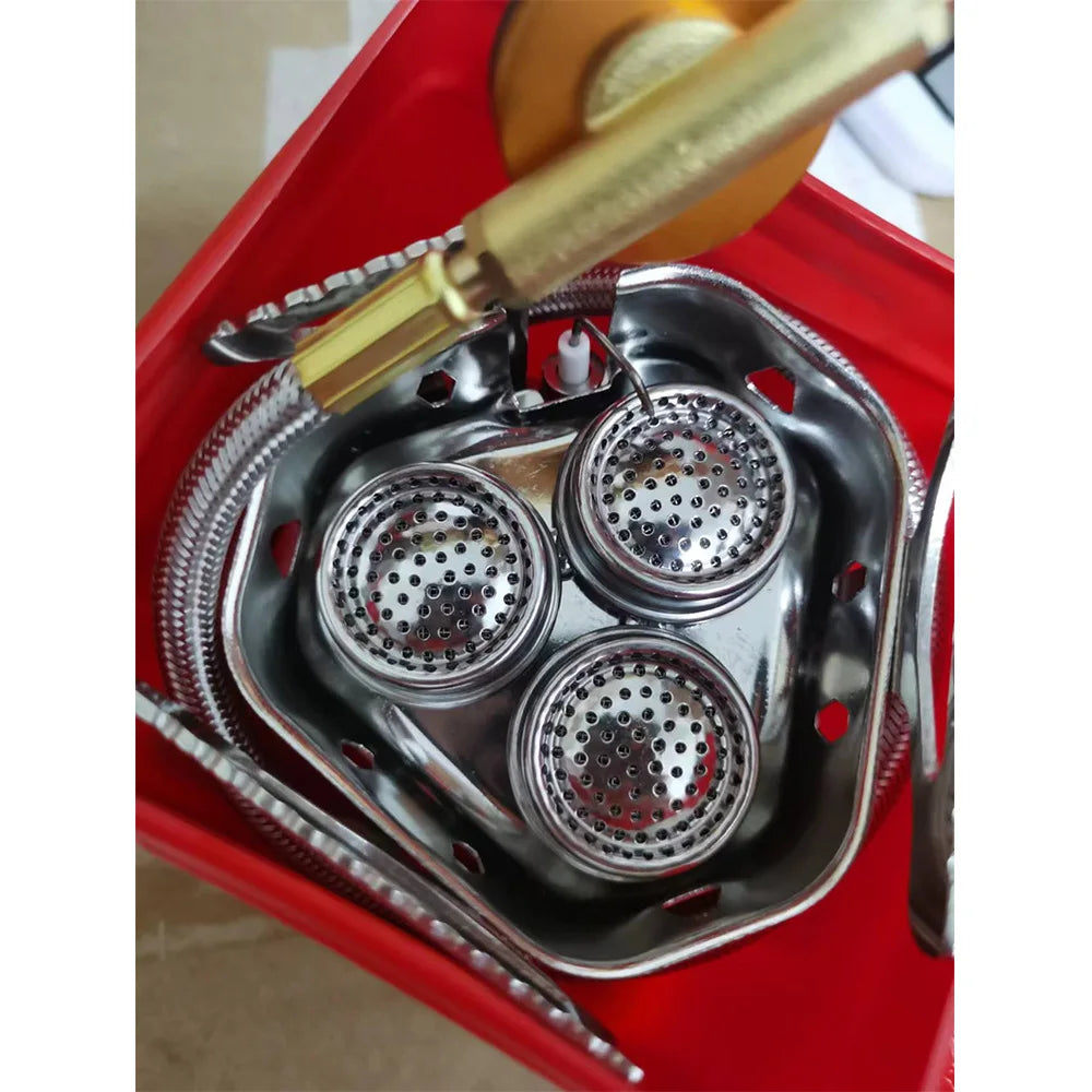 Tarka 3-Head Gas Stove – High-Power, Portable Camping Burner