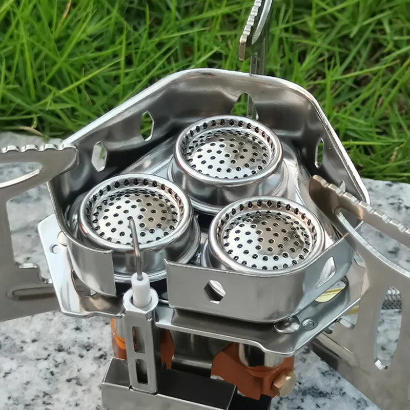 Tarka 3-Head Gas Stove – High-Power, Portable Camping Burner