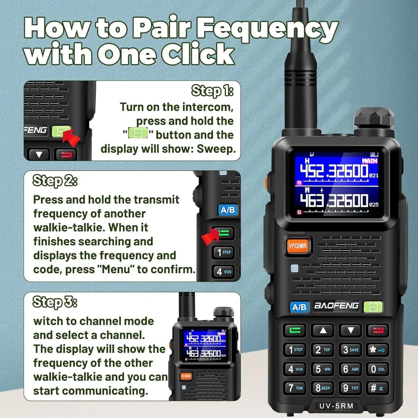 📡 BAOFENG UV-5RM 10W Handheld Multi-Band Ham Radio