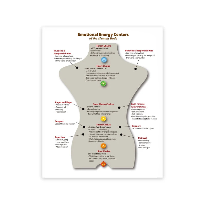 The Body Meridians Poster: Ancient Acupuncture & Energy Pathways Chart