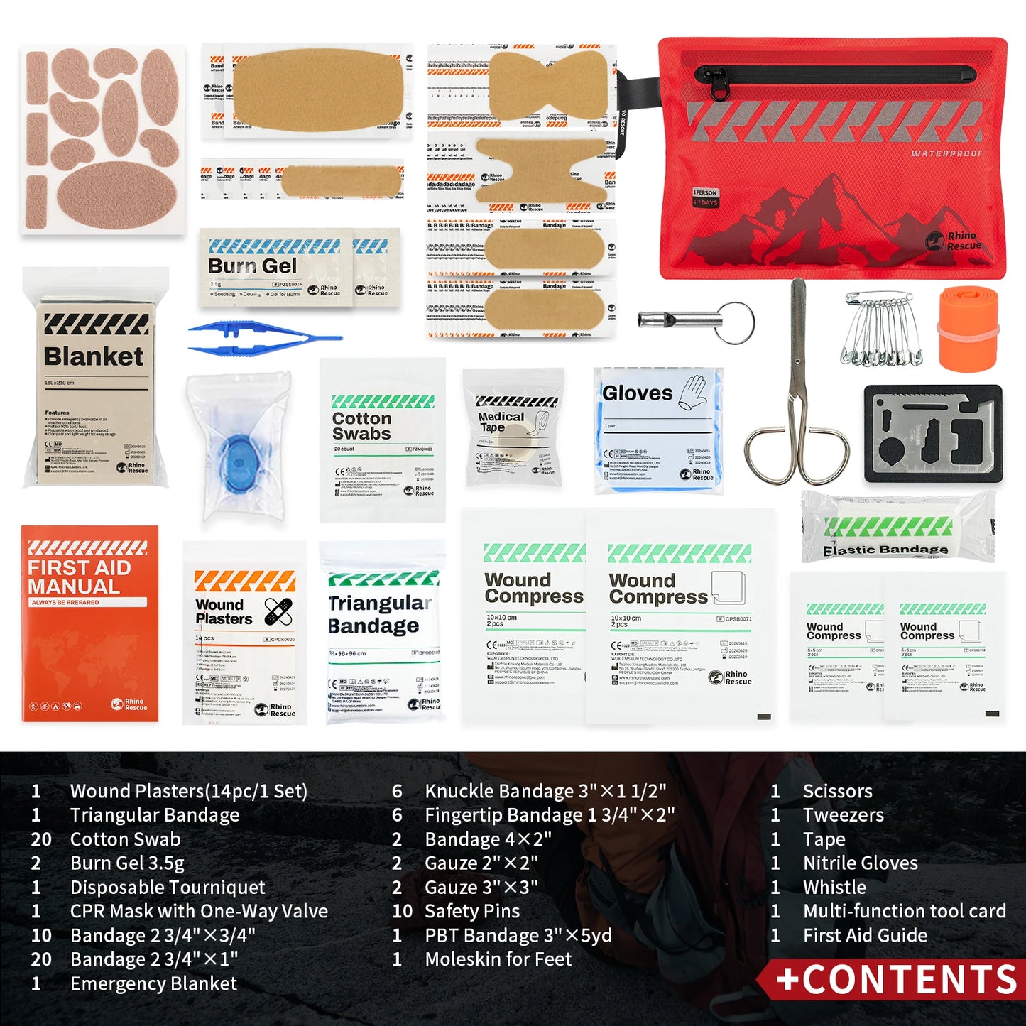 RHINO RESCUE Ultralight Waterproof First Aid Kit