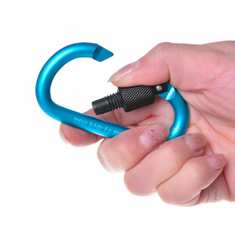 Heavy-Duty Carabiner Clips with Screw Gate (4-Pack) – Reliable Outdoor Gear for Everyday Use
