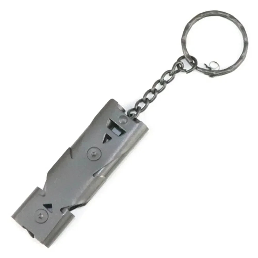 SignalGuard High-Decibel Survival Whistle – Dual Pipe Emergency Keychain Tool