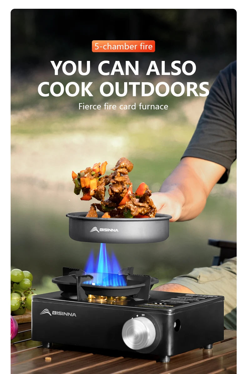BISINNA 5800W Camping Gas Stove – High-Power Outdoor Cooking