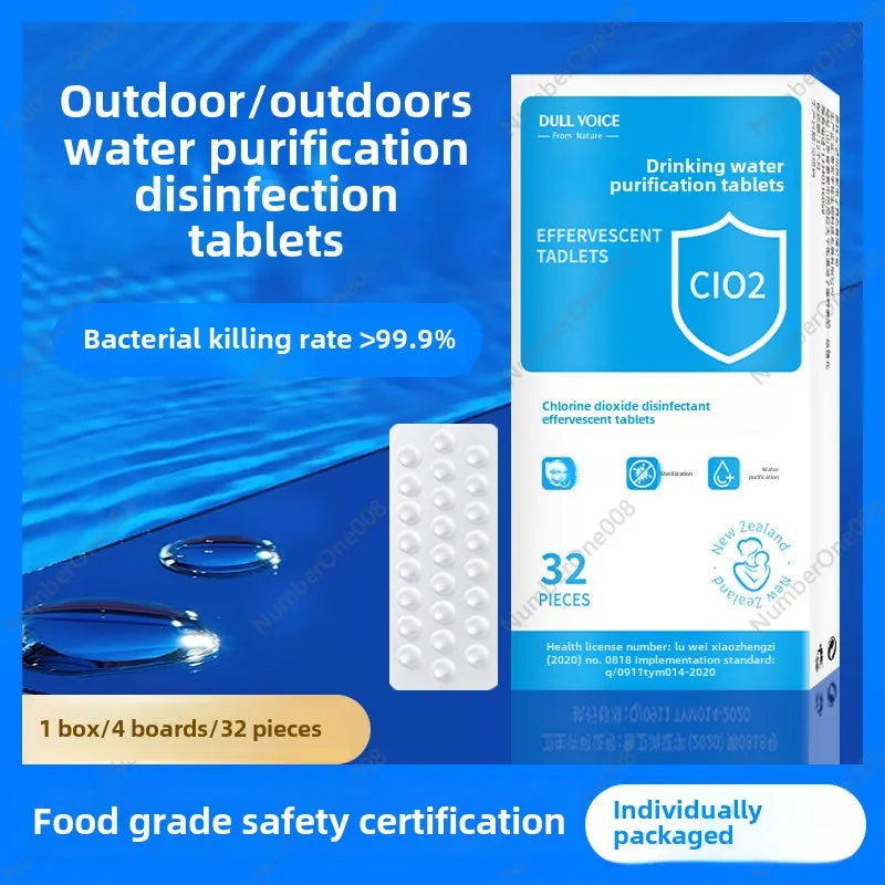 RFID-Safe™ Water Purification Tablets – Emergency Survival Pack (50L Capacity)