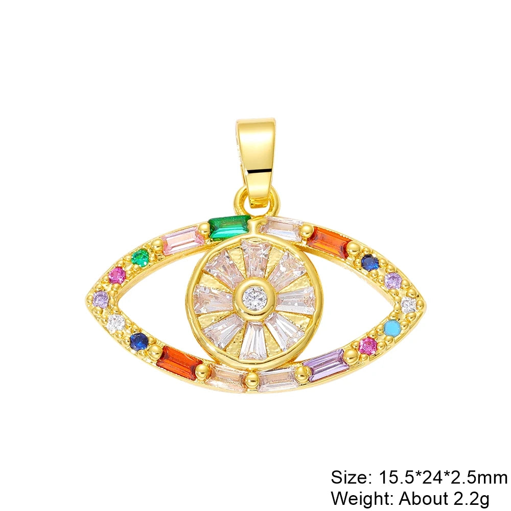 18K Gold-Plated Hamsa & Evil Eye Protection Charms