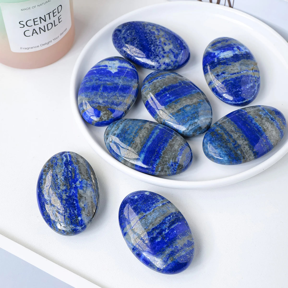 Lapis Lazuli Palm Stone | Pharaoh's Truth-Keeper