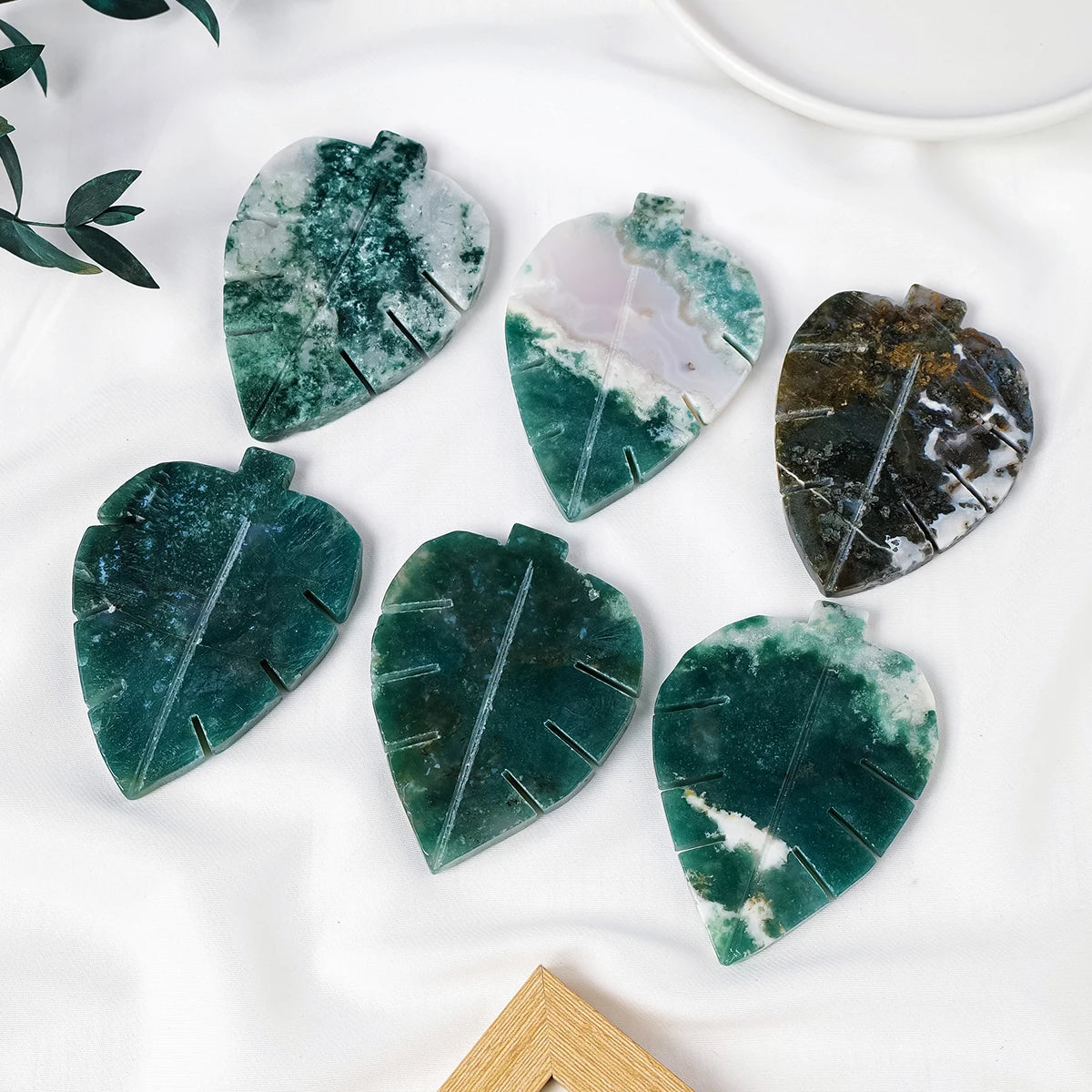 ✧ Moss Agate Leaf | The Evergreen Covenant