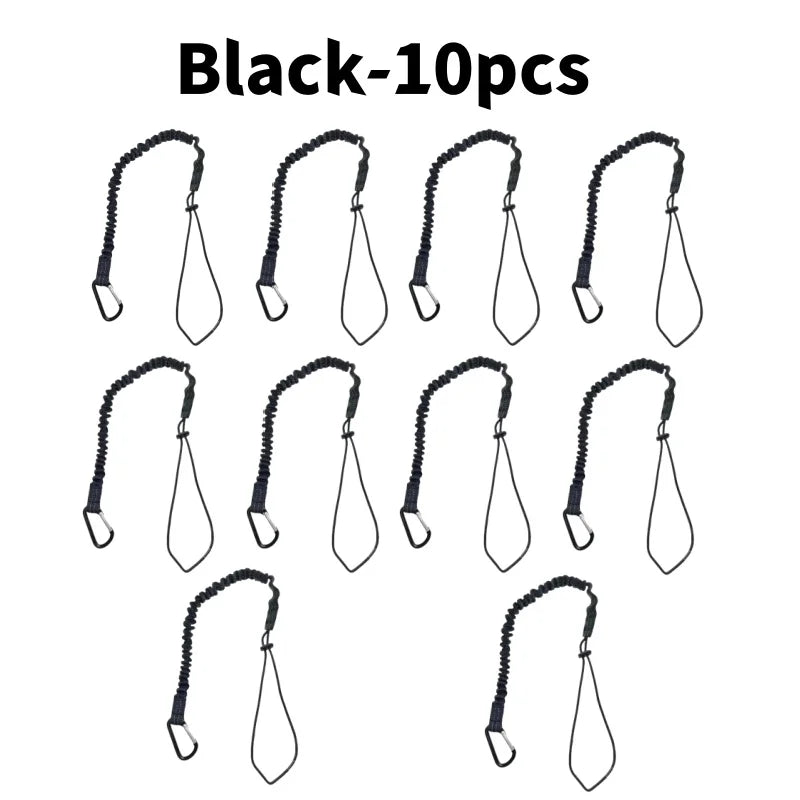 Anti-Fall Safety Bungee Lanyard with Carabiner – Urban Survival & Climbing Security Tool
