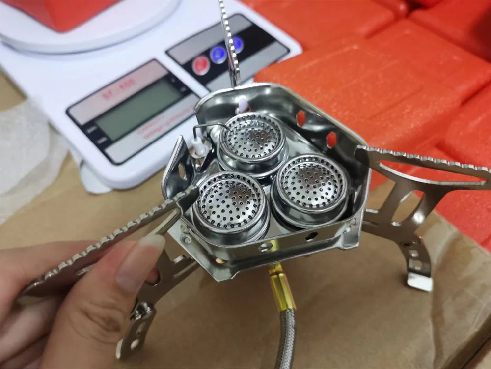 Tarka 3-Head Gas Stove – High-Power, Portable Camping Burner