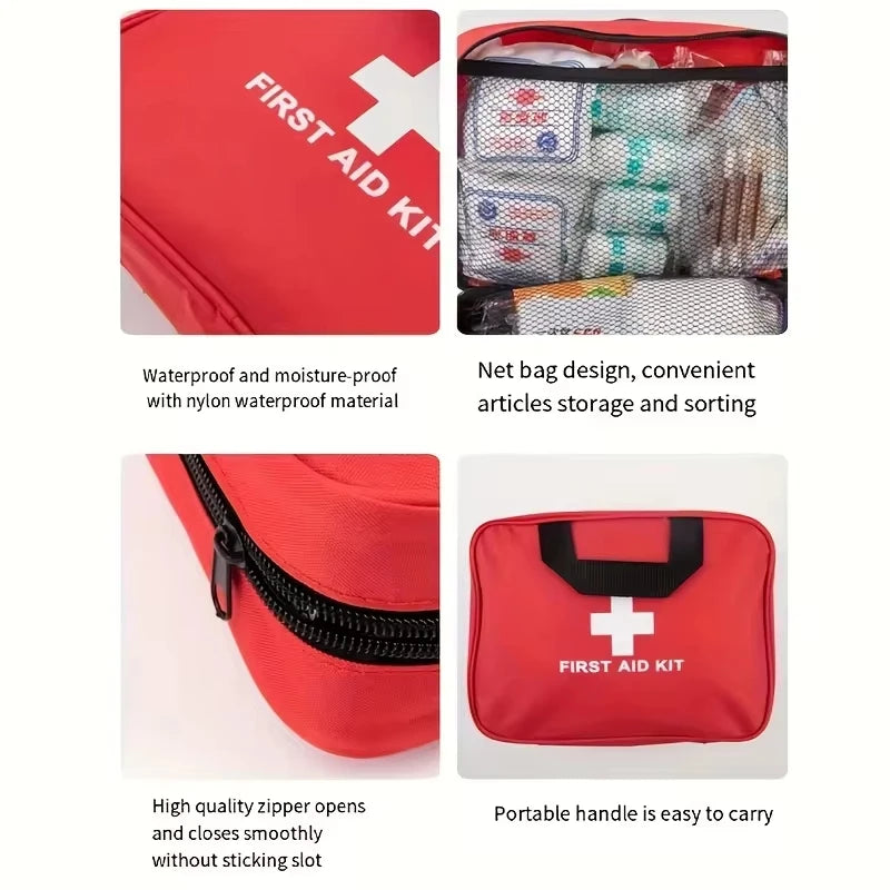 Tirol 184-Piece Multi-Purpose First Aid Kit – Comprehensive Emergency Medical Supplies for Outdoor and Home Use
