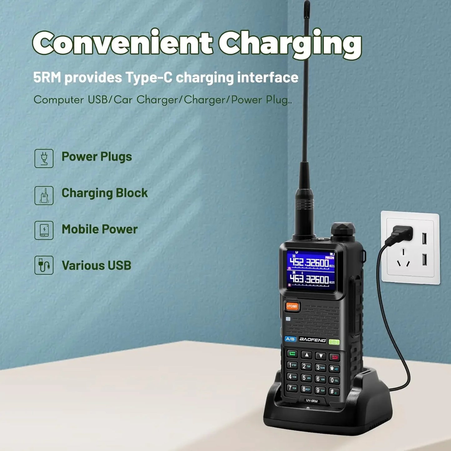 📡 BAOFENG UV-5RM 10W Handheld Multi-Band Ham Radio