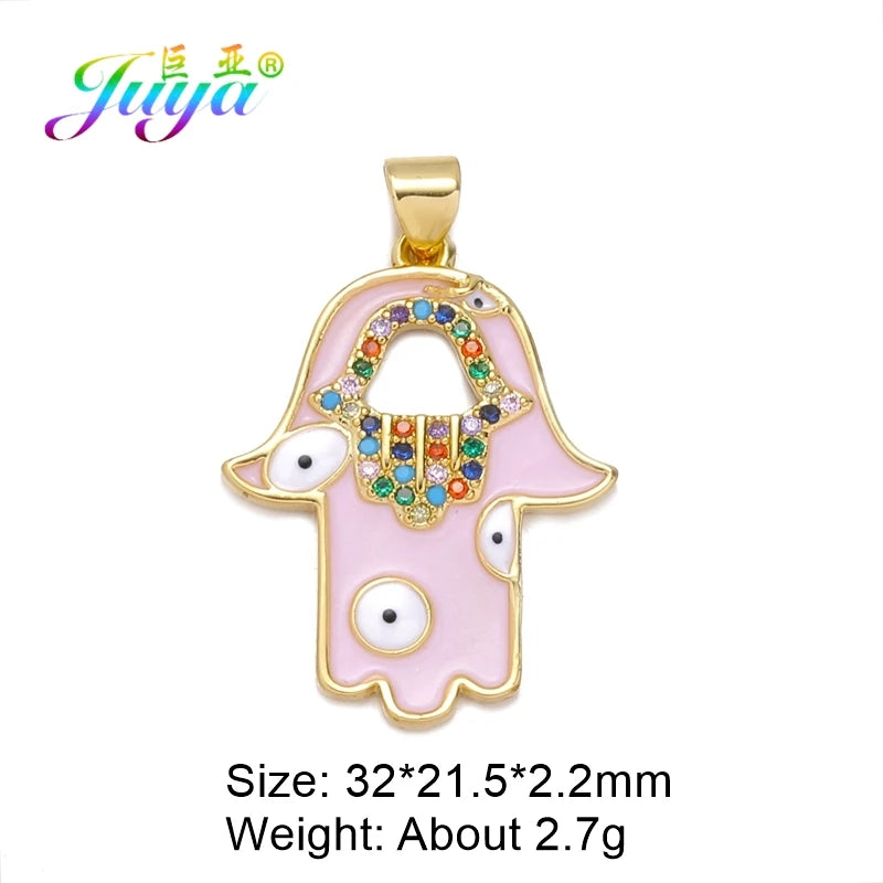 18K Gold-Plated Hamsa & Evil Eye Protection Charms