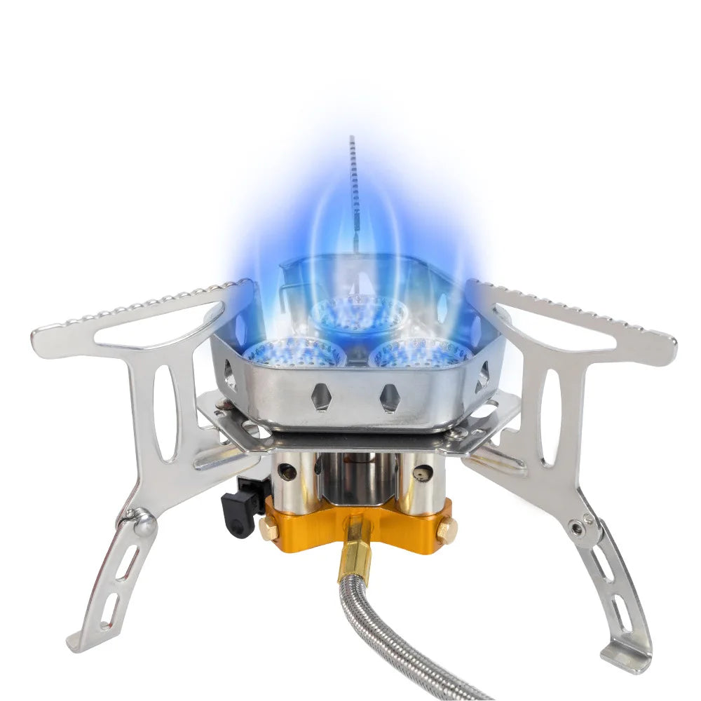 Tarka 3-Head Gas Stove – High-Power, Portable Camping Burner