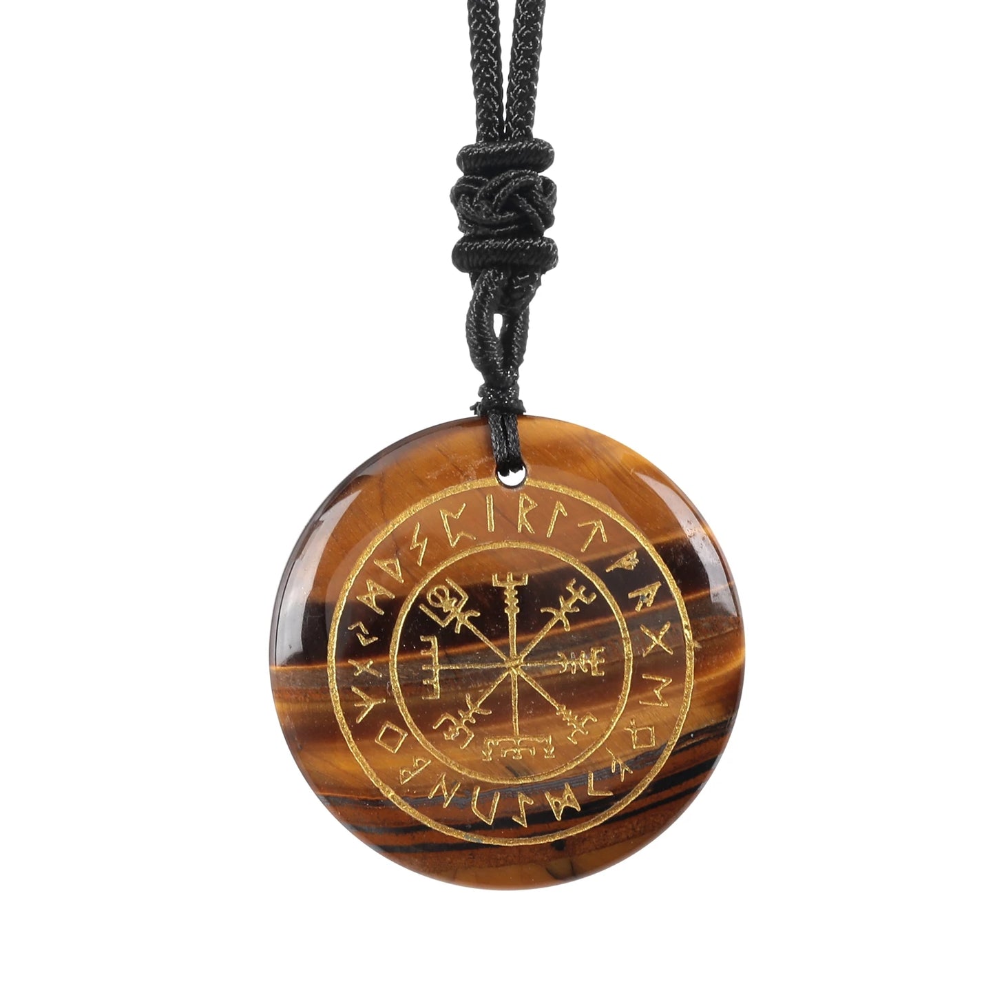 Vegvisir Rune Pendant | The Viking's Crystal Compass