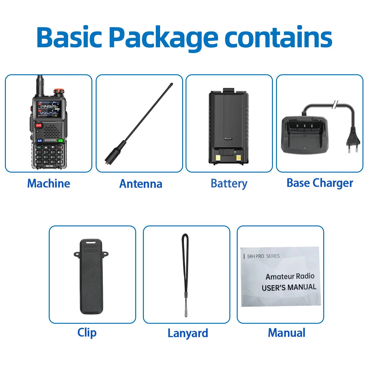 π‘ Baofeng UV-5RH PRO Bluetooth + GPS Walkie Talkie β Long-Range Multi-Band Two-Way Radio with Type-C Charging for Grid-Down Survival, Travel & Tactical Teams