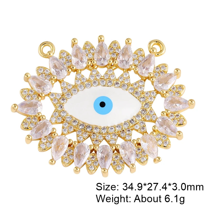18K Gold-Plated Hamsa & Evil Eye Protection Charms