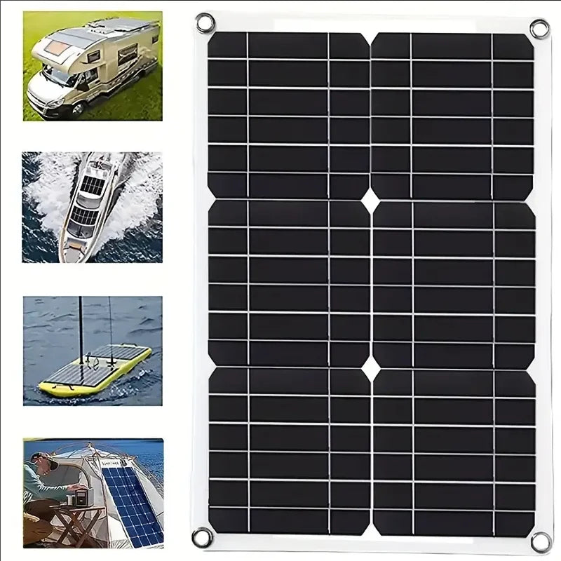 ☀️ 1200W Solar Panel Charger – 12V Dual USB with Optional 10A–100A Controller