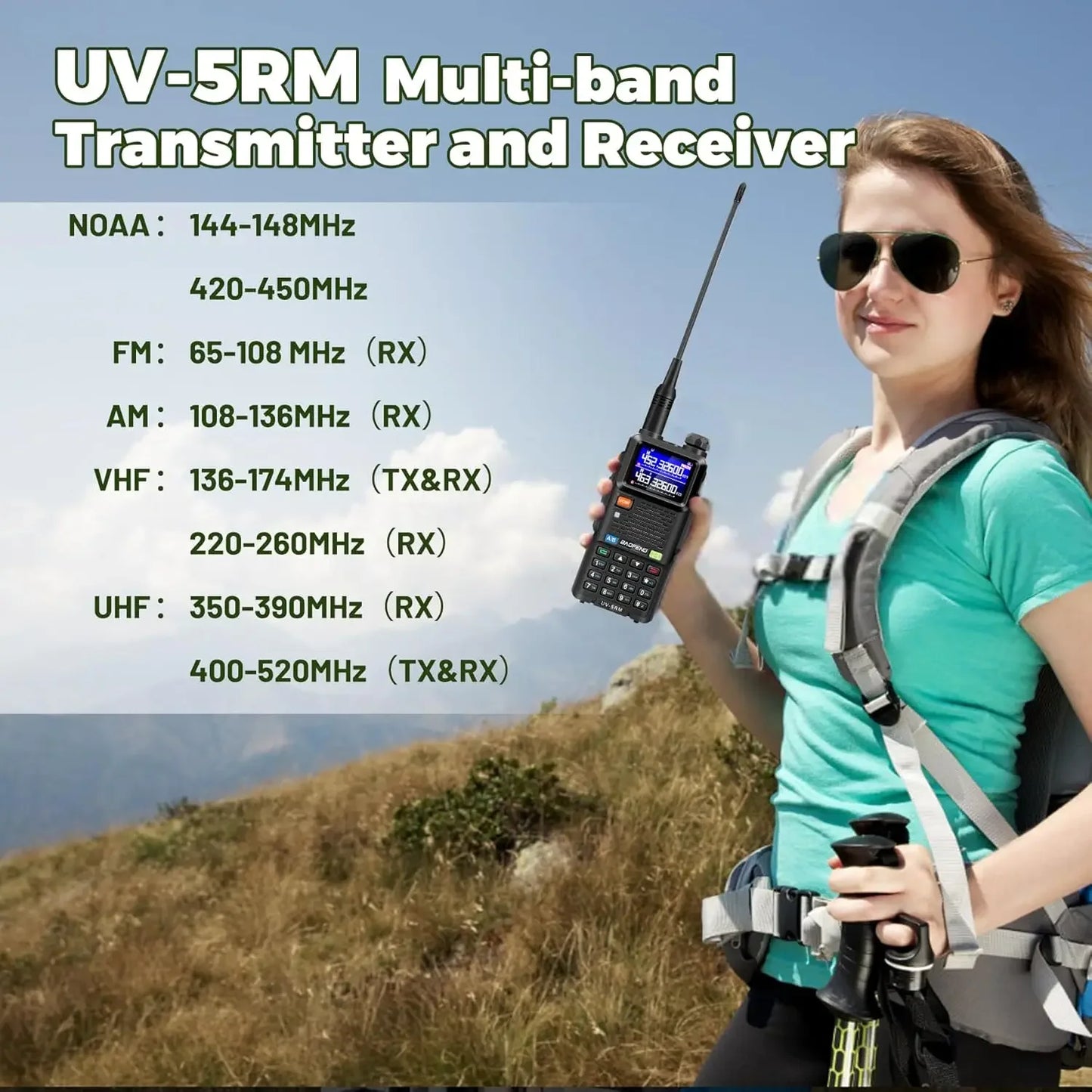 📡 BAOFENG UV-5RM 10W Handheld Multi-Band Ham Radio