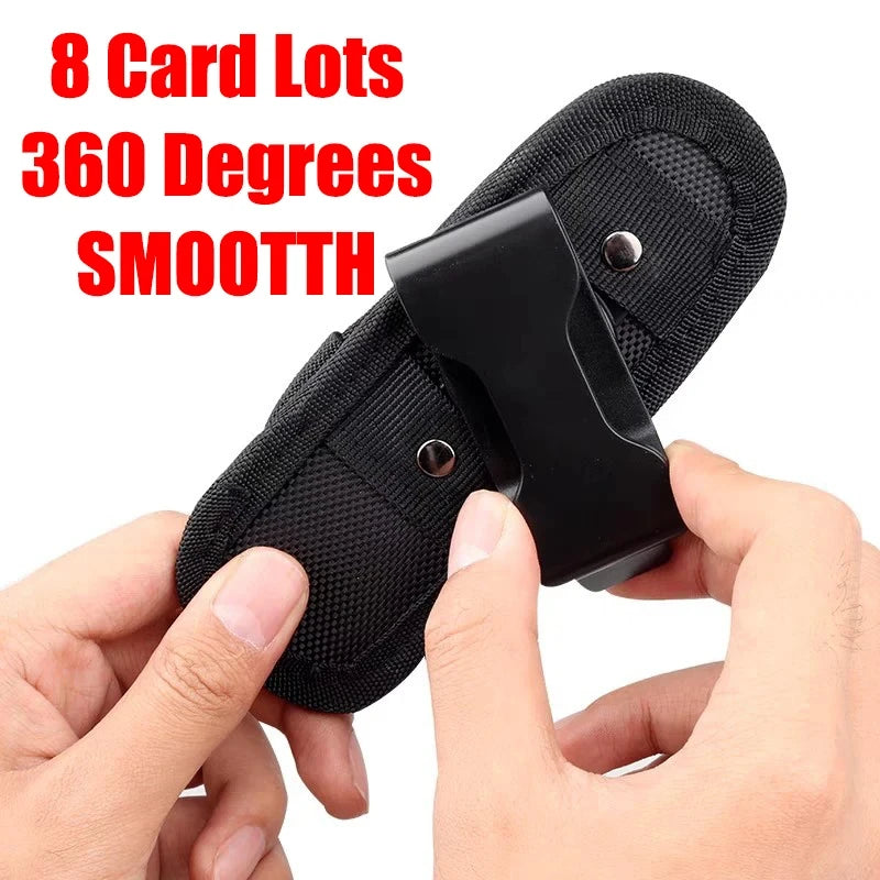 360° Tactical Flashlight Clip-on Pouch