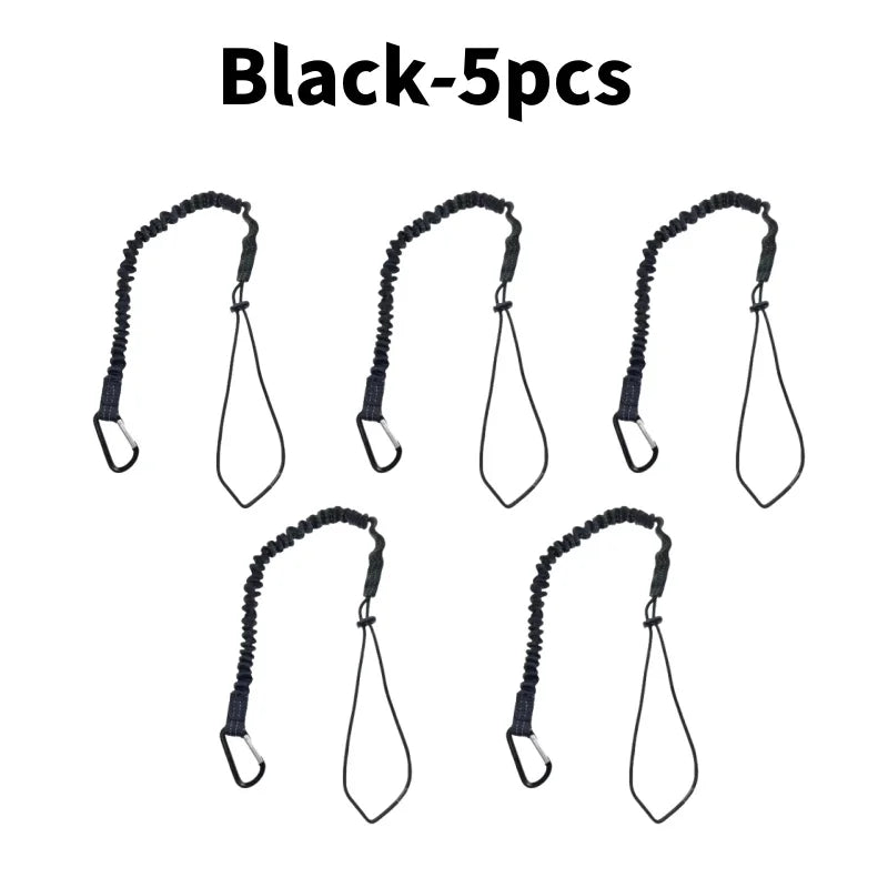 Anti-Fall Safety Bungee Lanyard with Carabiner – Urban Survival & Climbing Security Tool