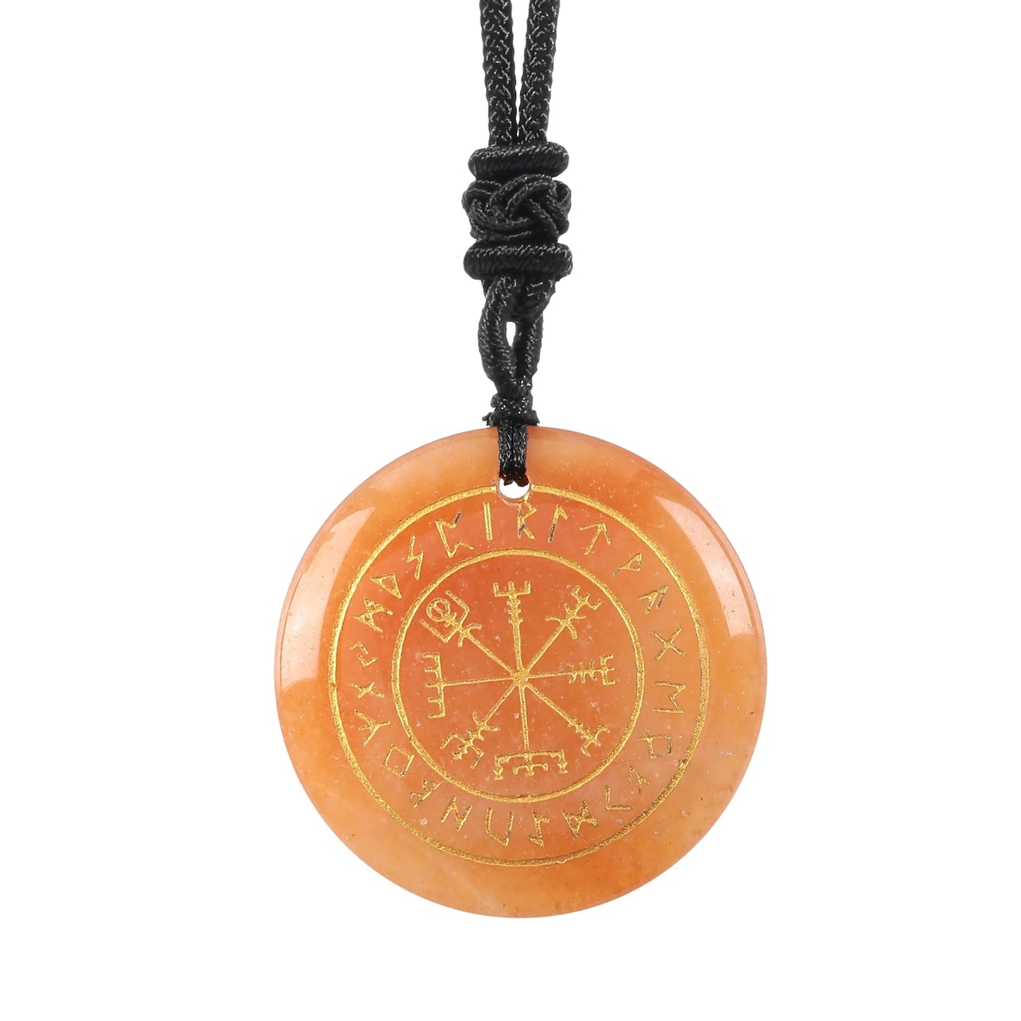 Vegvisir Rune Pendant | The Viking's Crystal Compass