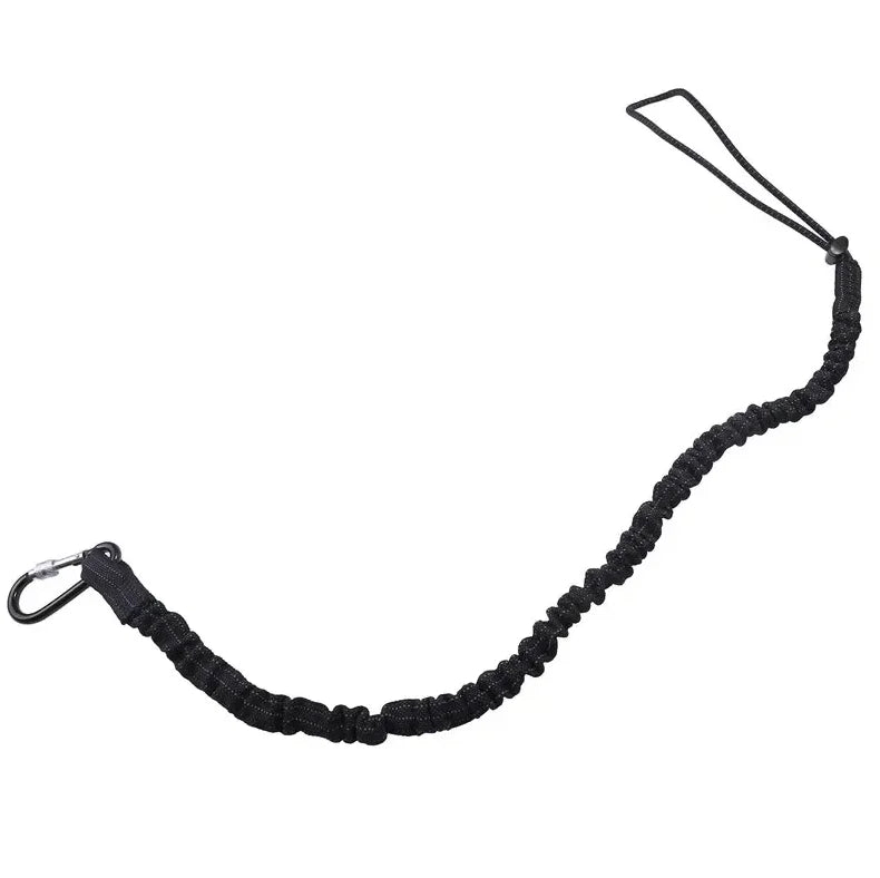 Anti-Fall Safety Bungee Lanyard with Carabiner – Urban Survival & Climbing Security Tool