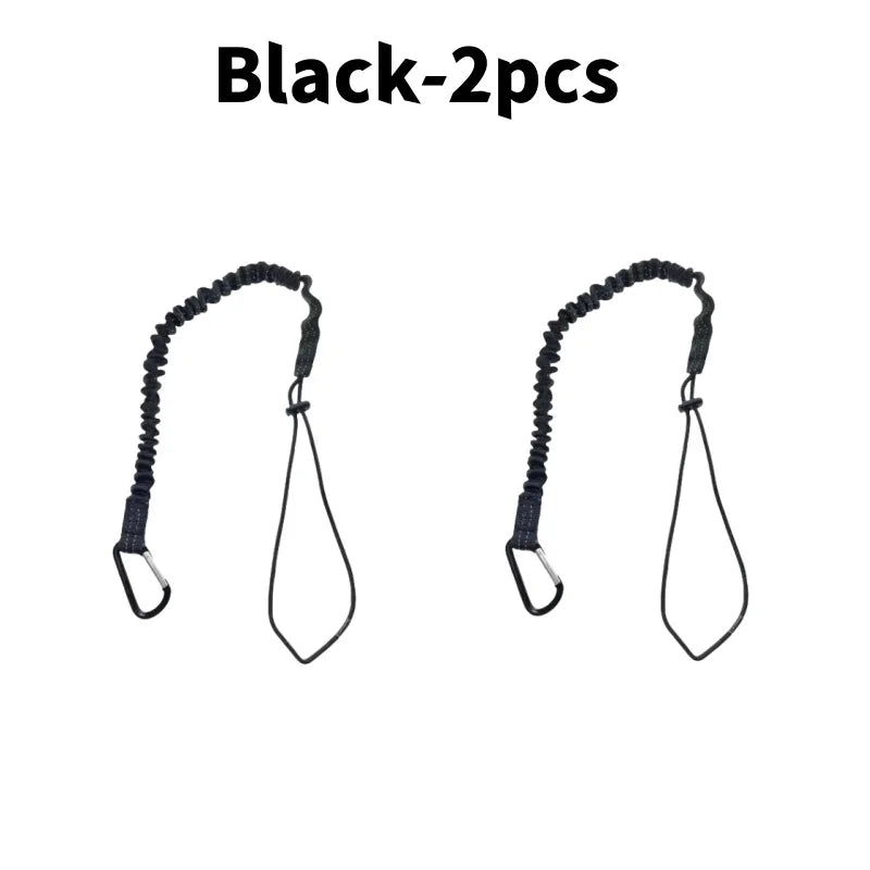 Anti-Fall Safety Bungee Lanyard with Carabiner – Urban Survival & Climbing Security Tool