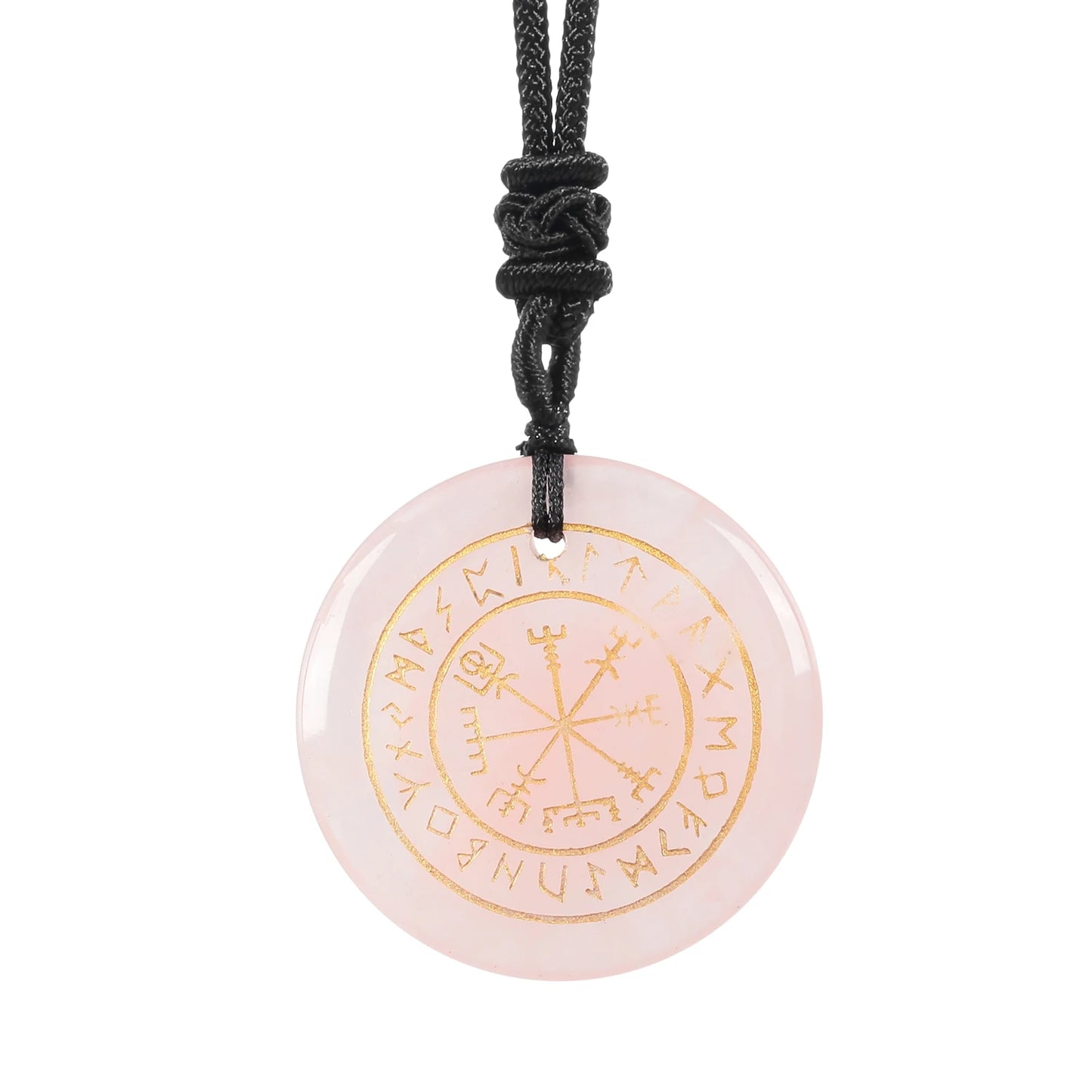 Vegvisir Rune Pendant | The Viking's Crystal Compass