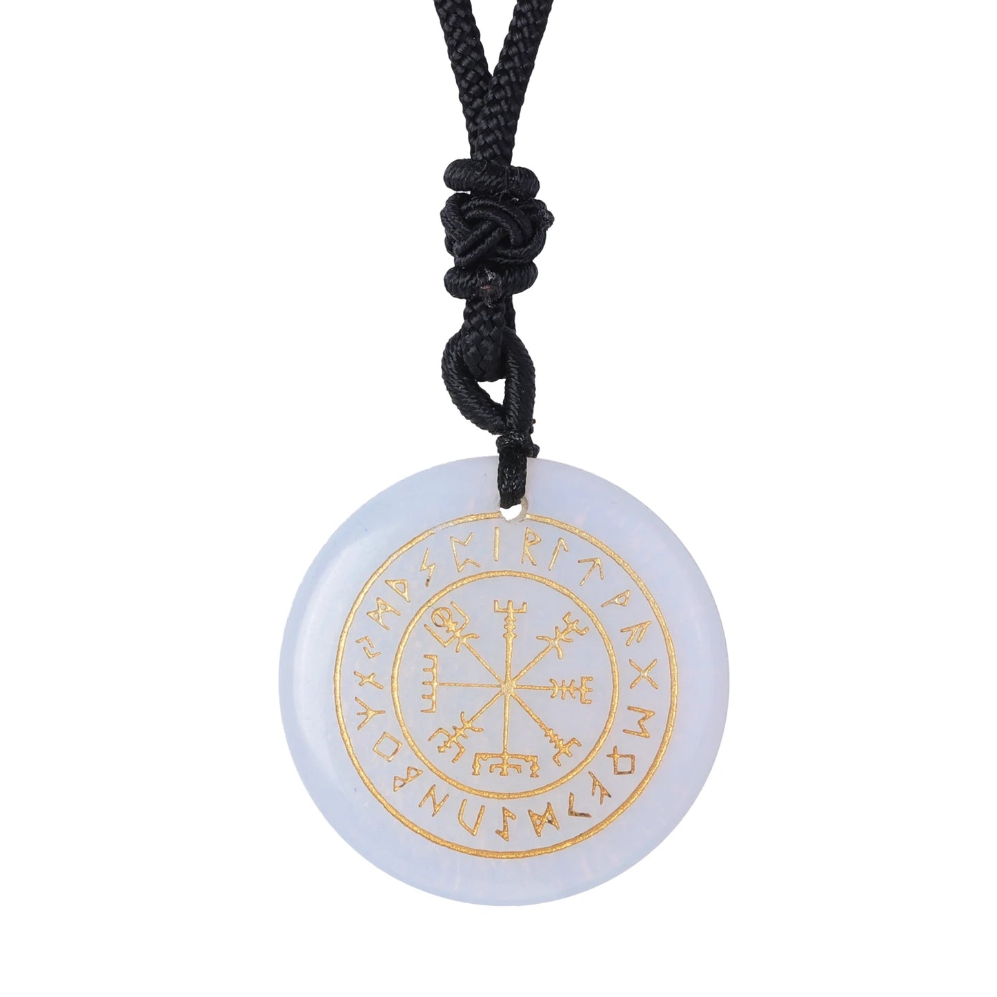 Vegvisir Rune Pendant | The Viking's Crystal Compass