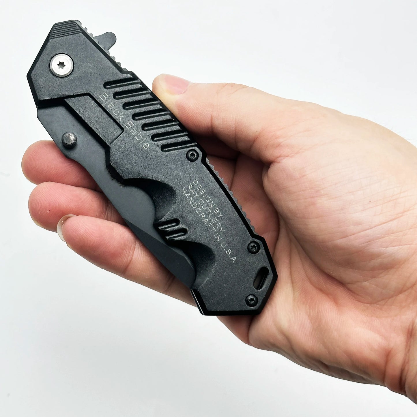 High-Hardness Folding Tactical Knife – Portable Outdoor Survival & Hunting Blade with Stainless Steel Handle