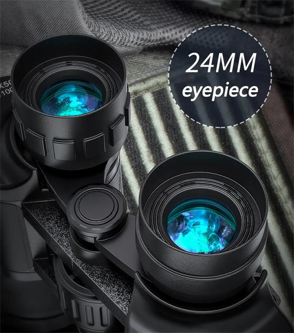 German Military-Grade 20x50 HD Binoculars – Long-Range BAK4 Prism Telescope for Outdoor, Camping & Survival